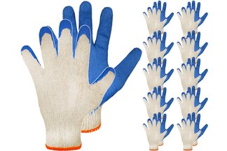Rękawice robocze WAMPIRKI, niebieskie, rozmiar XL (10 par)