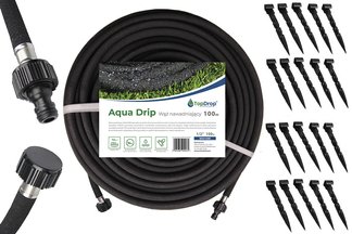 Wąż ogrodowy nawadniający AQUA-Drip 1/2" 100m + szpilki mocujące 30 szt