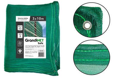 Mocna siatka rusztowaniowa Grandinet Safe 3x10m 45% Premium 100g SGS310R