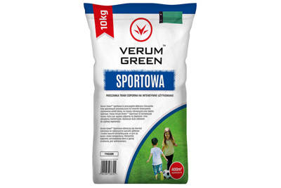 Trawa na tereny sportowe, intensywnie użytkowane Verum Green 10kg + 2kg Ogród Start Nawóz