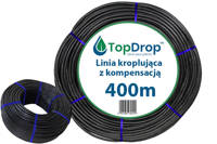 Linia kroplująca Top Drop (wąż kroplujący) z kompensacją Top Drop 400mb 2l/h 33cm